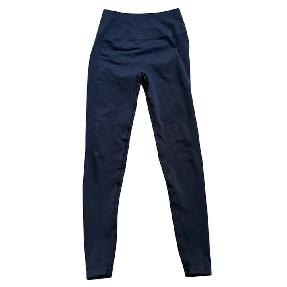 Alphalete Blue Leggings With Gathered Backside